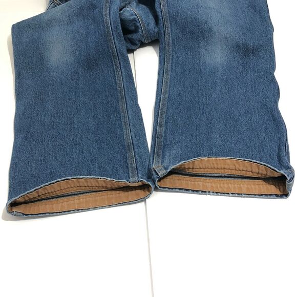 Duluth Trading Company Mens Blue Denim Ballroom Relaxed Fit Jeans 37x28 - Picture 6 of 10